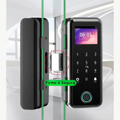 Fechadura Digital – Ideal Sliding Basic | Para Porta de Vidro – Bater ou Correr