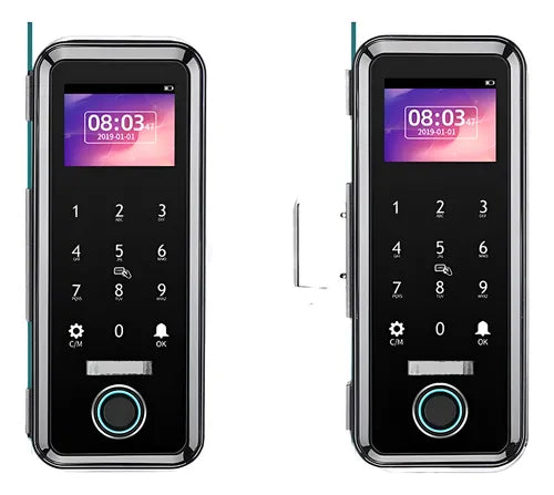 Fechadura Digital - Ideal Sliding Basic | Para Porta de Vidro - Bater ou Correr