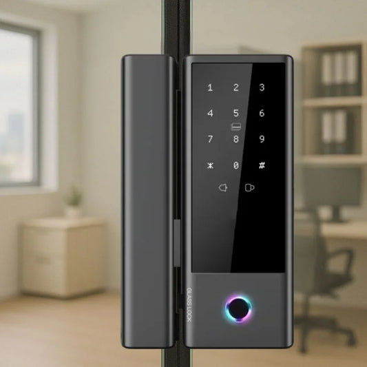 FECHADURA DIGITAL - GT PRO | Para Porta de Vidro - Bater ou Correr
